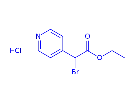 Molecular Structure of 259808-59-8 (4-Pyridine Acetic Acid-Alpha-Bromo Ethyl Ester)