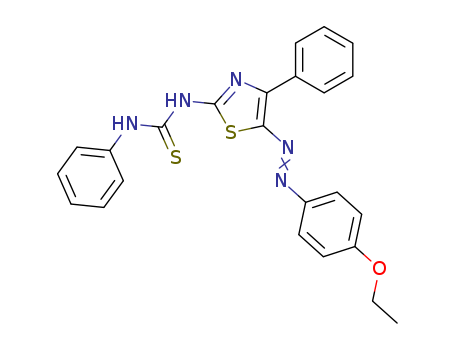 Thiourea,N-[5-[2-(4-ethoxyphenyl)diazenyl]-4-phenyl-2-thiazolyl]-N'-phenyl-