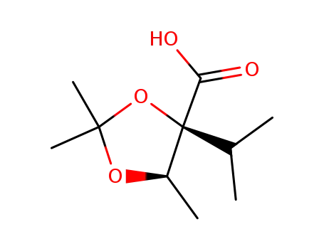4(S)-(1-methylethyl)-2,2,5(R)-trimethyl-1,3-dioxolane-4-carboxylic acid