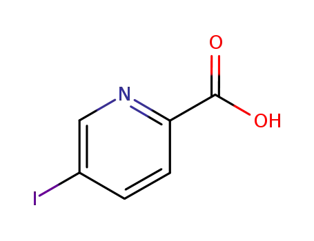 Molecular Structure of 32046-43-8 (5-Iodopyridine-2-carboxylic acid)