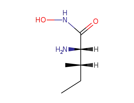 Molecular Structure of 31982-77-1 (Pentanamide, 2-amino-N-hydroxy-3-methyl-, (S-(R*,R*))-)