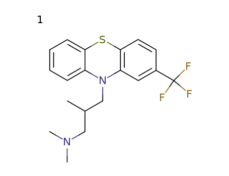 Molecular Structure of 2622-37-9 (Trifluomeprazine)