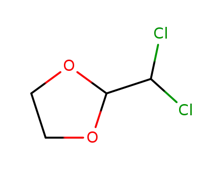Molecular Structure of 2612-35-3 (2-(Dichloromethyl)-1,3-dioxolane)