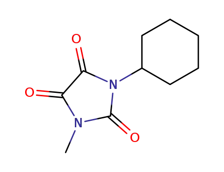 Molecular Structure of 26262-91-9 (1-(cyclohexylmethyl)imidazolidine-2,4,5-trione)