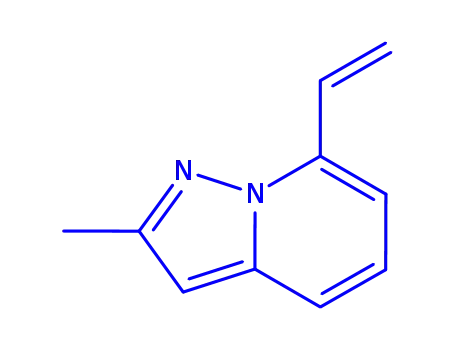 Molecular Structure of 319432-27-4 (Pyrazolo[1,5-a]pyridine,  7-ethenyl-2-methyl-)