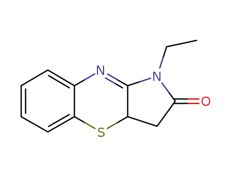 (+/-)-1-Ethyl-3,3a-dihydro-1H-pyrrolo<3.2-b><1.4>benzothiazin-2-on