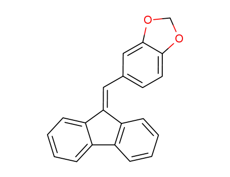 Molecular Structure of 26356-44-5 (5-(9H-fluoren-9-ylidenemethyl)-1,3-benzodioxole)