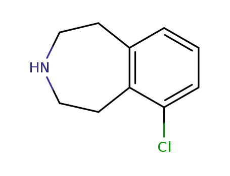 Molecular Structure of 26232-35-9 (6-chloro-2,3,4,5-tetrahydro-1H-3-benzazepine)