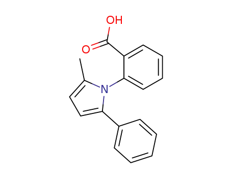 Molecular Structure of 26180-27-8 (2-(2-methyl-5-phenyl-1H-pyrrol-1-yl)benzoic acid)