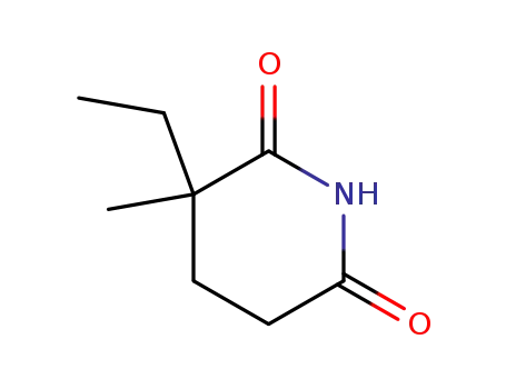 Molecular Structure of 3206-77-7 (3-ethyl-3-methylpiperidine-2,6-dione)