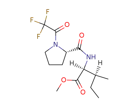 Molecular Structure of 52183-94-5 (N-[1-(Trifluoroacetyl)-L-prolyl]-L-isoleucine methyl ester)