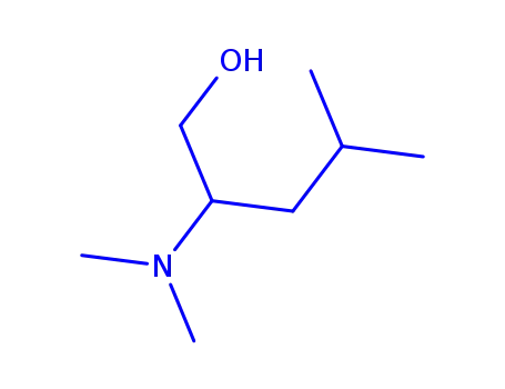 Molecular Structure of 263847-42-3 (1-Pentanol,2-(dimethylamino)-4-methyl-(9CI))