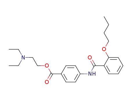 Molecular Structure of 26090-27-7 (2-(diethylamino)ethyl 4-[(2-butoxybenzoyl)amino]benzoate)