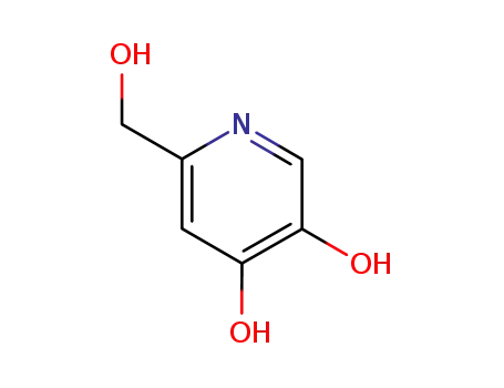 Molecular Structure of 736088-02-1 (3,4-Pyridinediol,6-(hydroxymethyl)-(9CI))