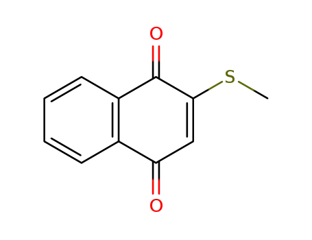 Molecular Structure of 26037-60-5 (2-methylthio-1,4-naphthoquinone)