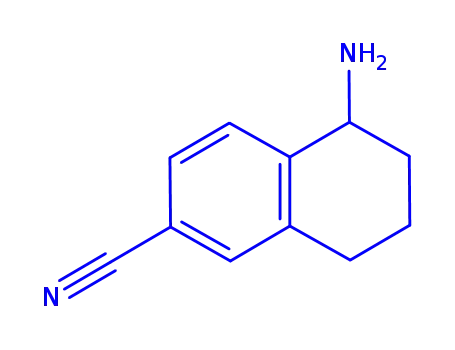 Molecular Structure of 321330-31-8 (1-AMINO-6-CYANO-1,2,3,4-TETRAHYDRONAPHTHYLENE)