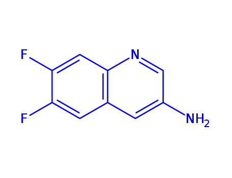 Molecular Structure of 318684-82-1 (6,7-difluoroquinolin-3-amine)