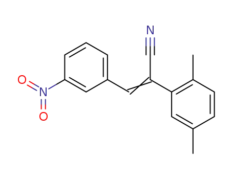Molecular Structure of 31881-16-0 ((2E)-2-(2,5-dimethylphenyl)-3-(3-nitrophenyl)prop-2-enenitrile)