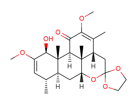2,12-Dimethoxy-1β-hydroxy-2,12-picradiene-11,16-dione 16-ethylene acetal