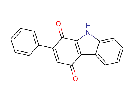 Molecular Structure of 26351-51-9 (2-phenyl-1H-carbazole-1,4(9H)-dione)