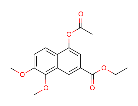 2-Naphthalenecarboxylicacid, 4-(acetyloxy)-7,8-dimethoxy-, ethyl ester cas  26129-62-4