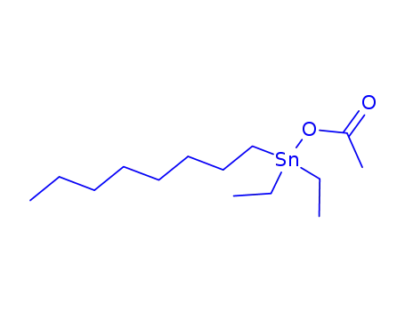 Molecular Structure of 2603-30-7 (diethyl(octyl)stannanyl - acetic acid (1:1))