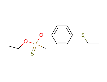 Molecular Structure of 3186-12-7 (O-ethyl O-[4-(ethylsulfanyl)phenyl] methylphosphonothioate)