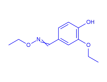 Molecular Structure of 318951-99-4 (Benzaldehyde, 3-ethoxy-4-hydroxy-, O-ethyloxime (9CI))