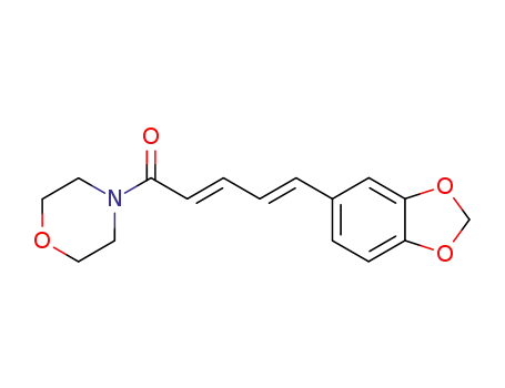 4-(5-(1,3-Benzodioxol-5-yl)-1-oxo-2,4-pentadienyl)morpholine