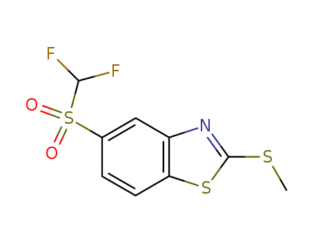 Benzothiazole,5-[(difluoromethyl)sulfonyl]-2-(methylthio)- cas  25991-39-3