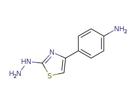 Molecular Structure of 26049-71-8 (2-HYDRAZINO-4-(4-AMINOPHENYL)THIAZOLE)