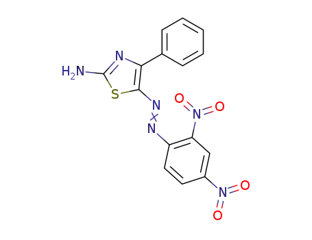 Molecular Structure of 26164-58-9 ((2E)-5-[(2,4-dinitrophenyl)hydrazono]-4-phenyl-1,3-thiazol-2(5H)-imine)