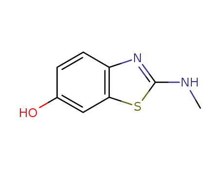 Molecular Structure of 26269-07-8 (6-Benzothiazolol,2-(methylamino)-(8CI))