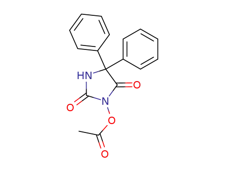 Molecular Structure of 26314-11-4 ((2,5-dioxo-4,4-diphenyl-imidazolidin-1-yl) acetate)