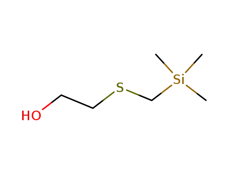 Molecular Structure of 26205-47-0 (2-{[(trimethylsilyl)methyl]sulfanyl}ethanol)