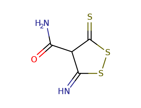 1,2-Dithiolane-4-carboxamide,3-imino-5-thioxo- cas  26309-63-7