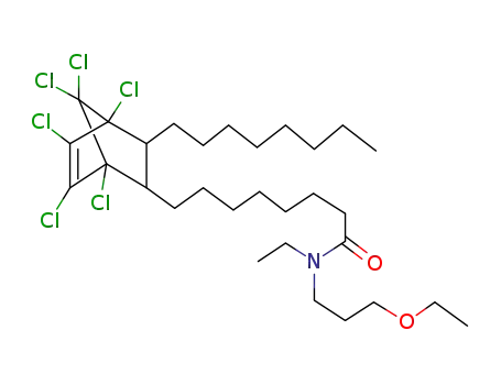 n-(3-Ethoxypropyl)-n-ethyl-8-(1,4,5,6,7,7-hexachloro-3-octylbicyclo[2.2.1]hept-5-en-2-yl)octanamide