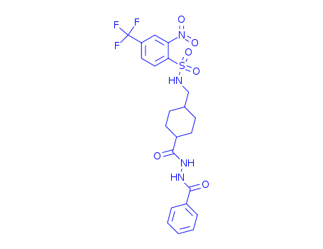 1-Benzoyl-2-[[trans-4-[[[[2-nitro-4-(trifluoromethyl)phenyl]sulfonyl]amino]methyl]cyclohexyl]carbonyl]hydrazine