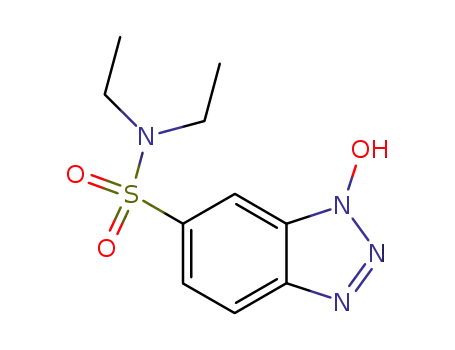 Molecular Structure of 26198-23-2 (3-HYDROXY-3H-BENZOTRIAZOLE-5-SULFONIC ACID DIETHYLAMIDE)