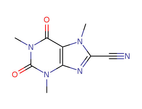 1H-Purine-8-carbonitrile,2,3,6,7-tetrahydro-1,3,7-trimethyl-2,6-dioxo- cas  89588-28-3