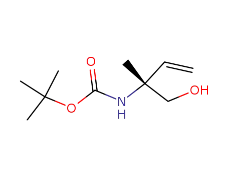 Molecular Structure of 263016-97-3 (Carbamic acid, [(1R)-1-(hydroxymethyl)-1-methyl-2-propenyl]-, 1,1-)
