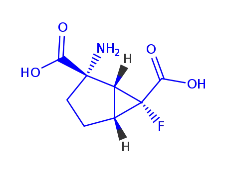 Bicyclo[3.1.0]hexane-2,6-dicarboxylic acid, 2-amino-6-fluoro-, (1R,2S,5R,6S)-rel- (9CI)