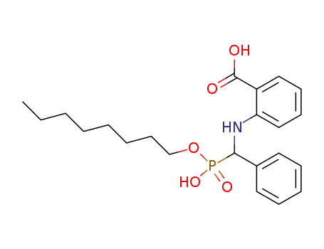 Molecular Structure of 26508-36-1 (2-[[α-[Hydroxy(octyloxy)phosphinyl]benzyl]amino]benzoic acid)