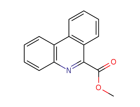 Molecular Structure of 26245-07-8 (6-Phenanthridinecarboxylic acid methyl ester)