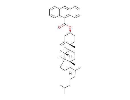 Molecular Structure of 2641-40-9 (CHOLESTERYL 9-ANTHRACENECARBOXYLATE)