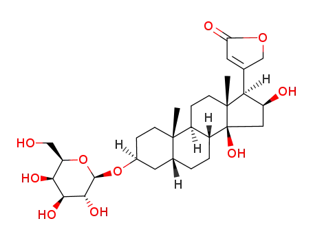 3β-(β-D-Glucopyranosyloxy)-14,16β-dihydroxy-5β,14β-carda-20(22)-enolide