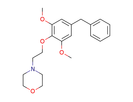 Molecular Structure of 31848-07-4 (4-[2-(4-benzyl-2,6-dimethoxyphenoxy)ethyl]morpholine)