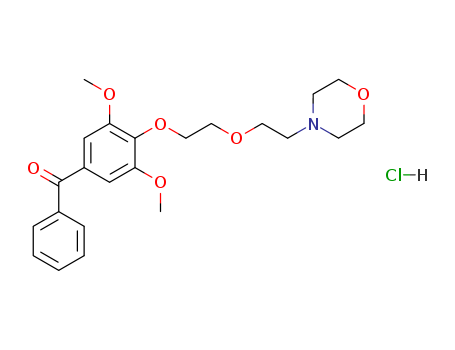 [3,5-dimethoxy-4-[2-(2-morpholin-4-ium-4-ylethoxy)ethoxy]phenyl]-phenylmethanone chloride