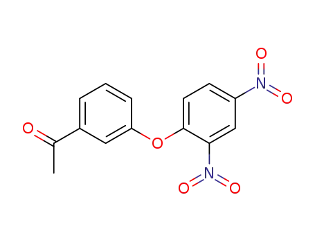 Molecular Structure of 32101-51-2 (1-[3-(2,4-dinitrophenoxy)phenyl]ethanone)