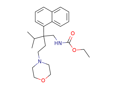 Carbamic acid,[2-(1-methylethyl)-4-(4-morpholinyl)-2-(1-naphthalenyl)butyl]-, ethyl ester(9CI) cas  26546-61-2